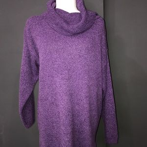Purple Turtleneck Sweater
